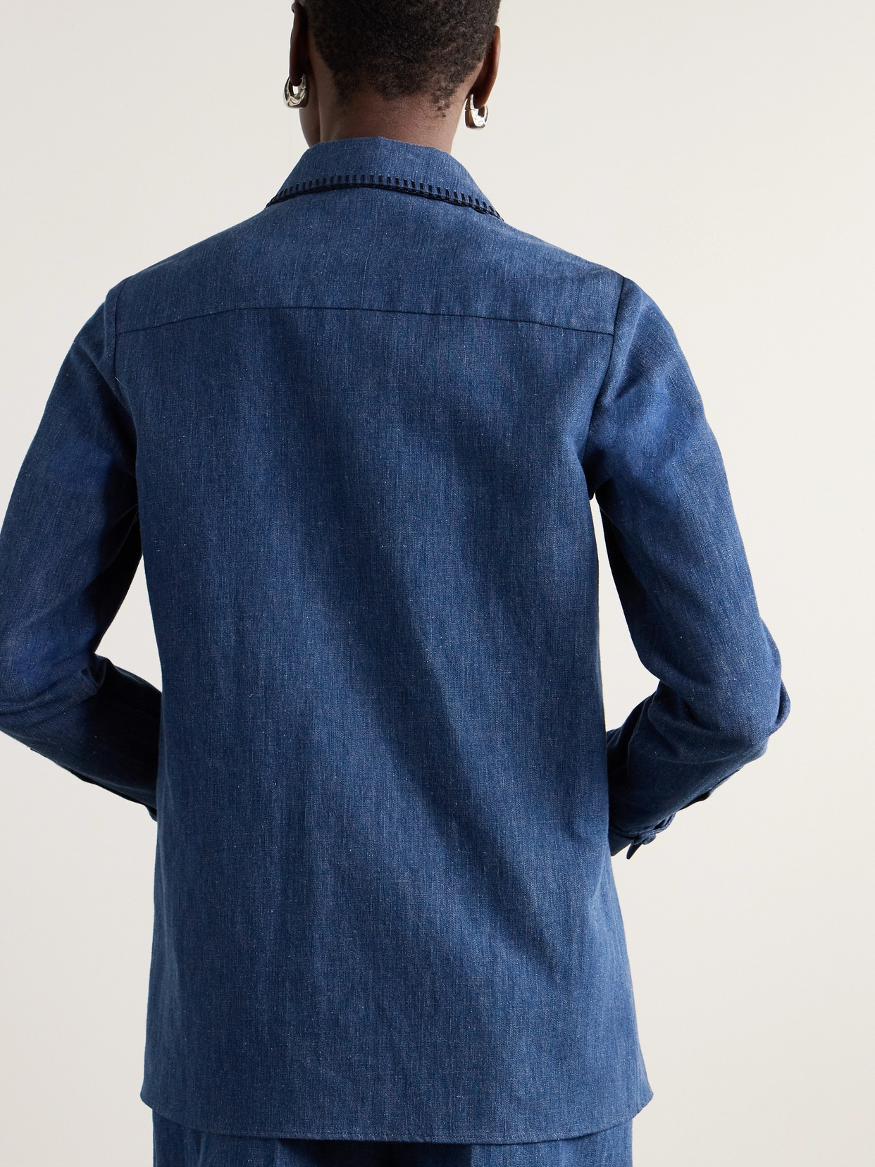 Cruz Cotton And Linen-blend Chambray Shirt - 3