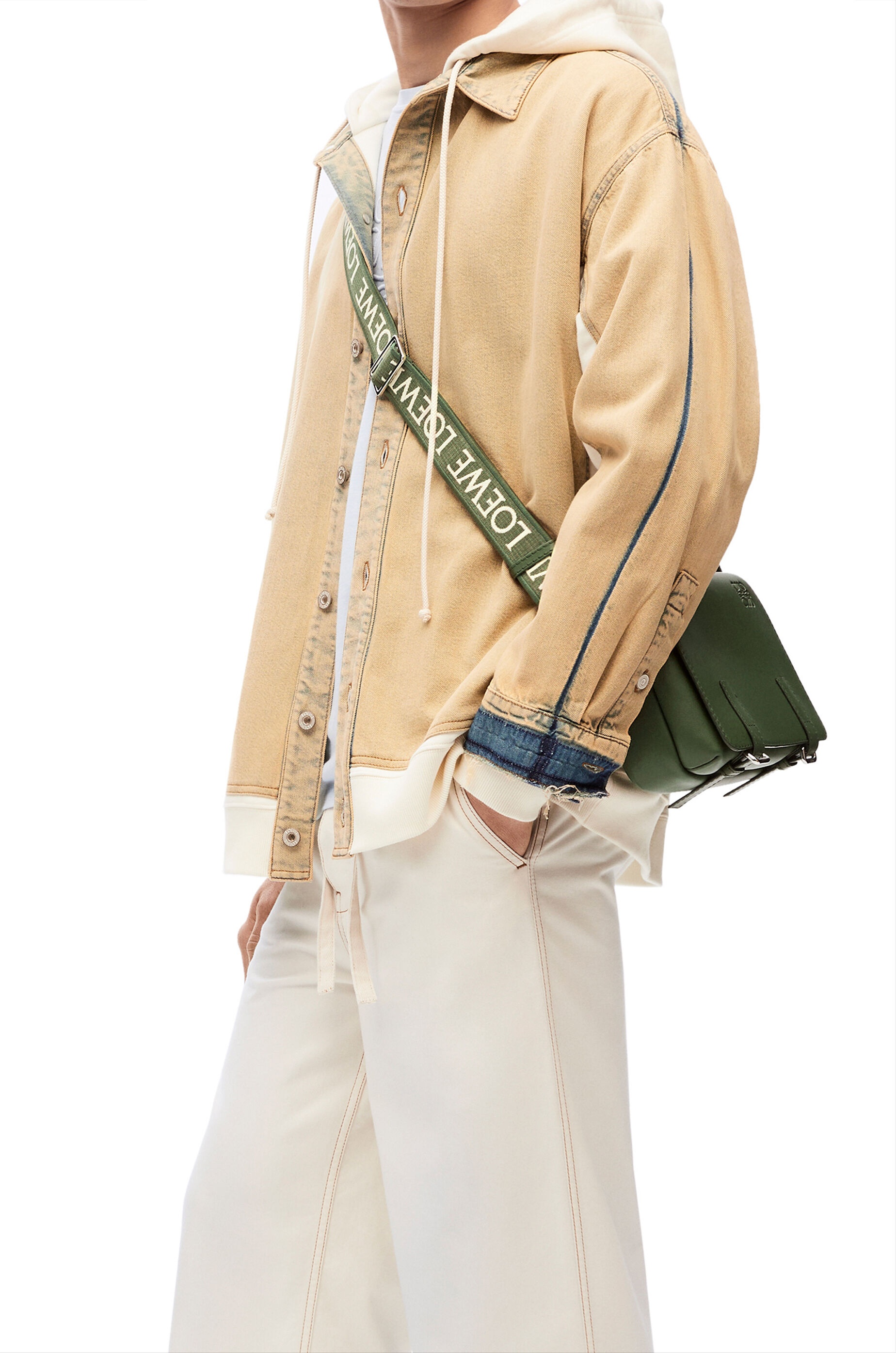 Loewe XS Military messenger bag in supple smooth calfskin and 