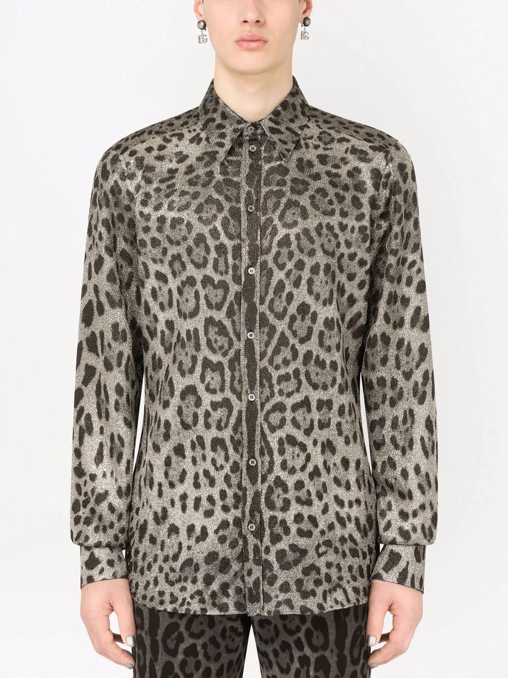 leopard-print shirt - 3