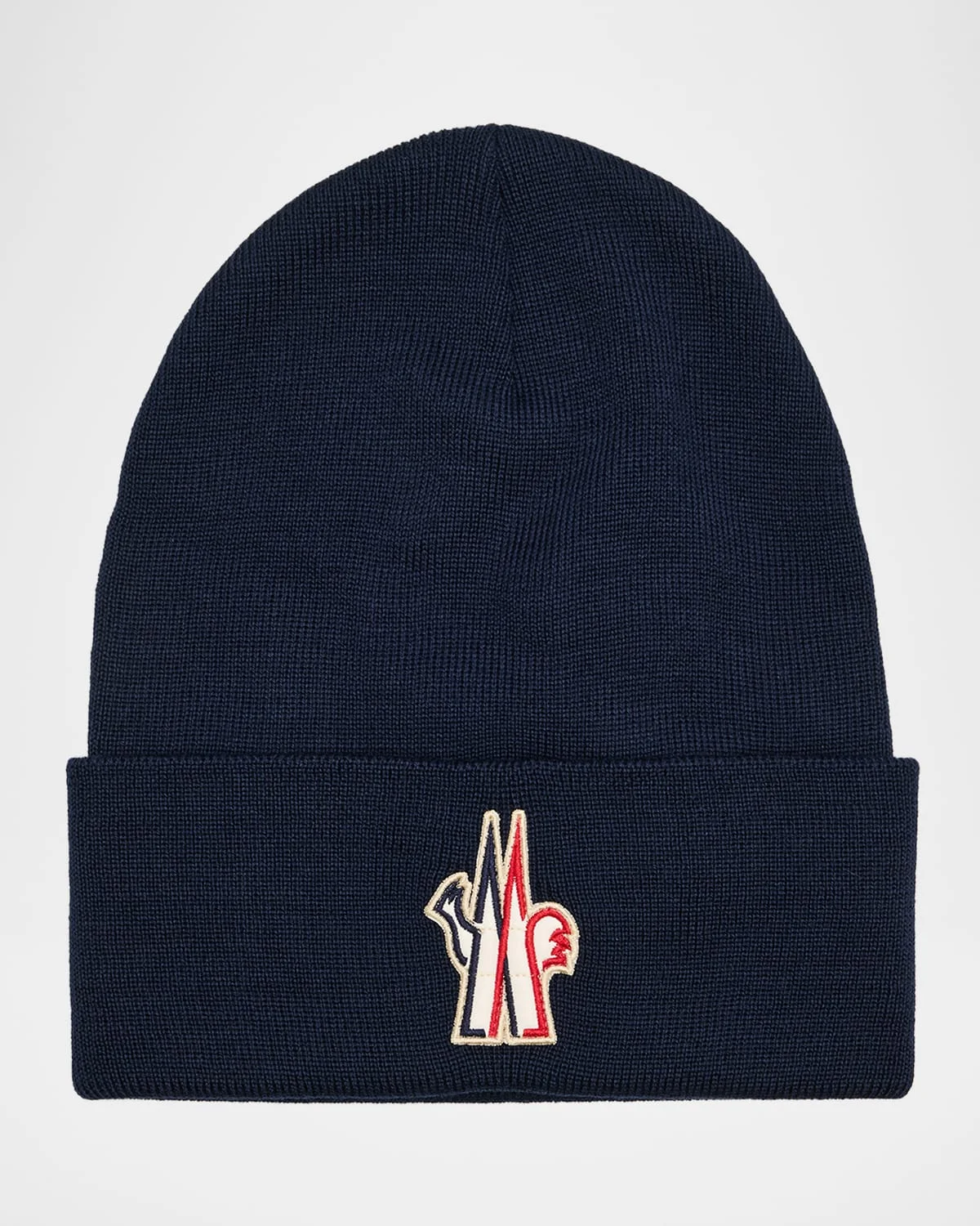 Men's Wool Logo-Patch Beanie - 1
