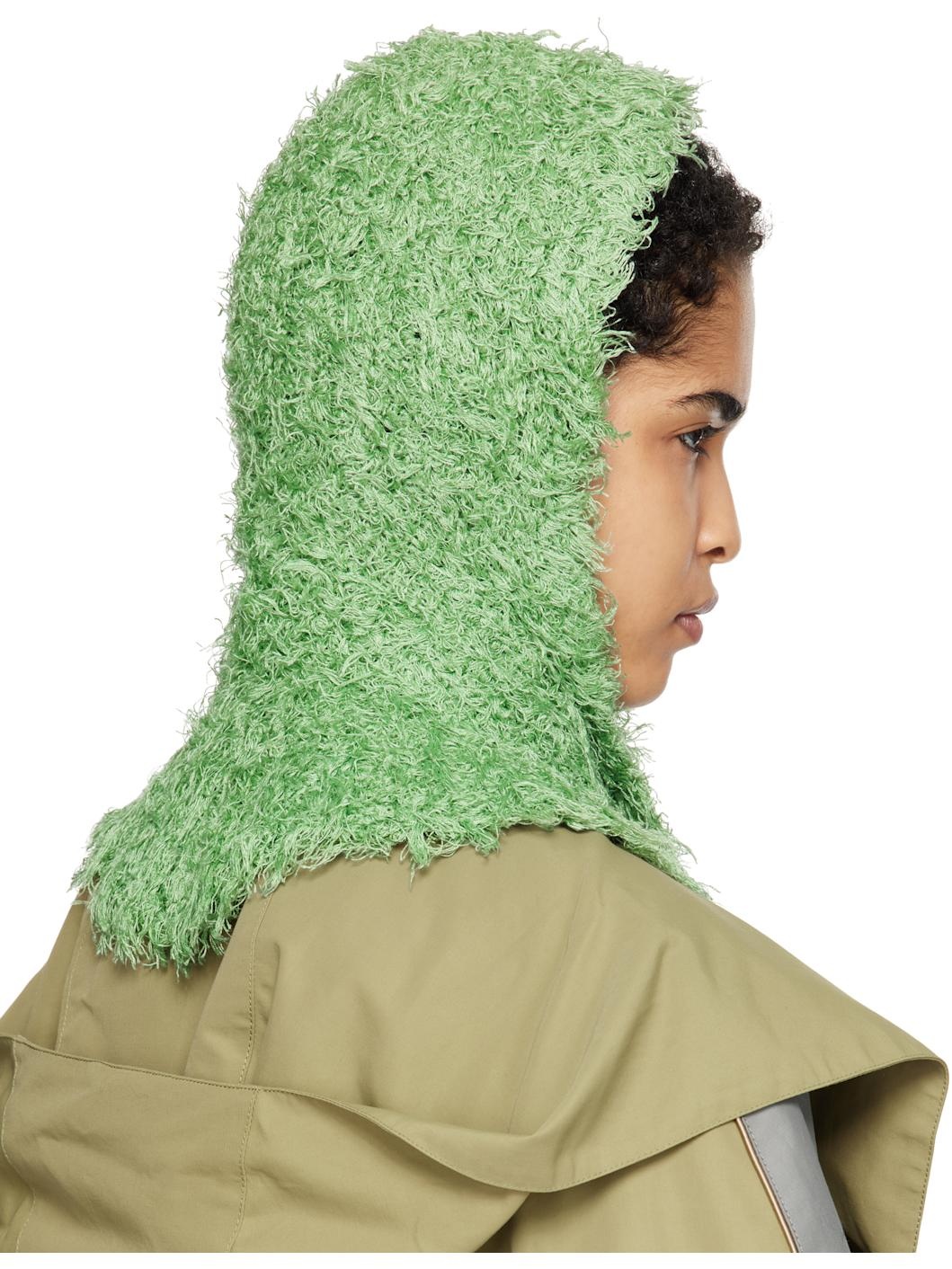 Green Carla Knitted Hood - 3