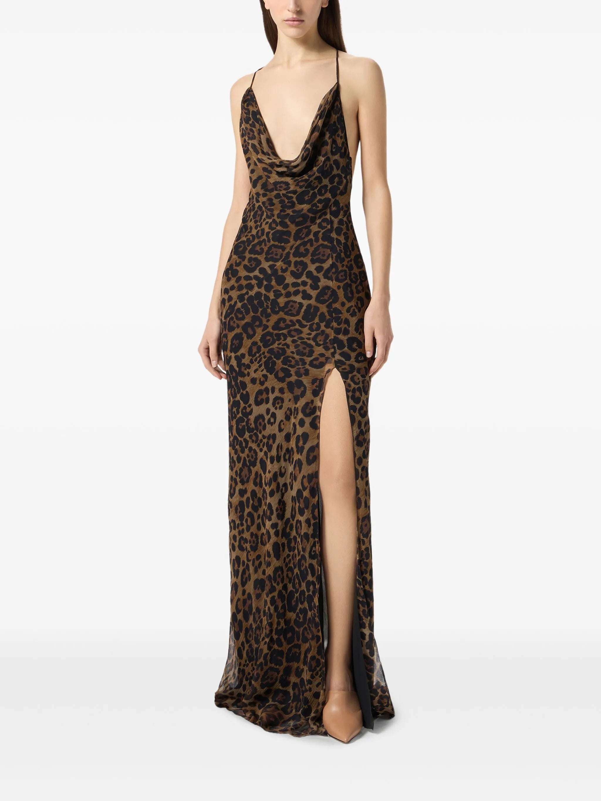 Blumarine Leopard-print Silk Gown - 3