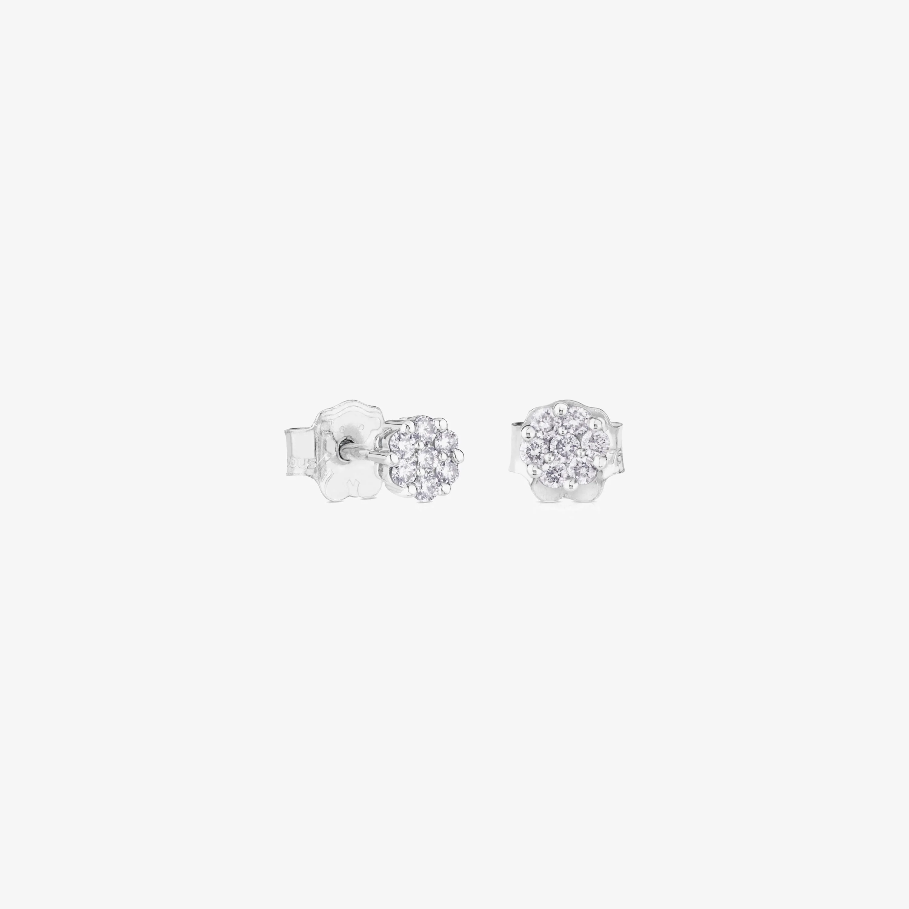 18K solid gold TOUS Diamonds Earrings with 0.18ct Diamonds - 1