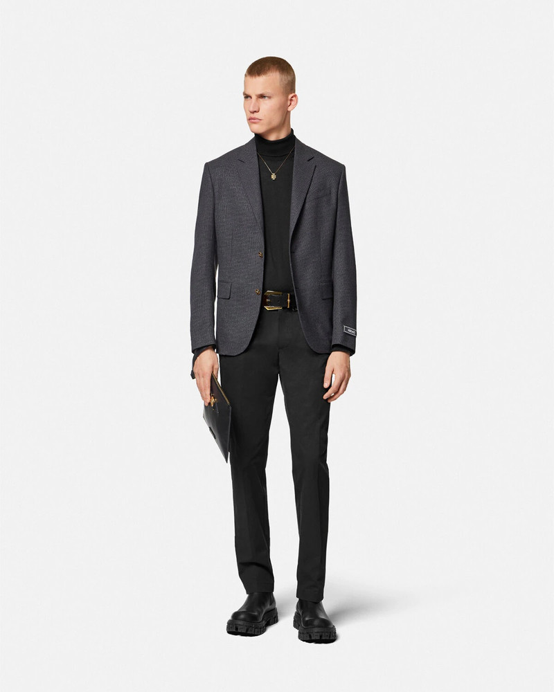 VERSACE Embroidered Turtleneck Sweater outlook