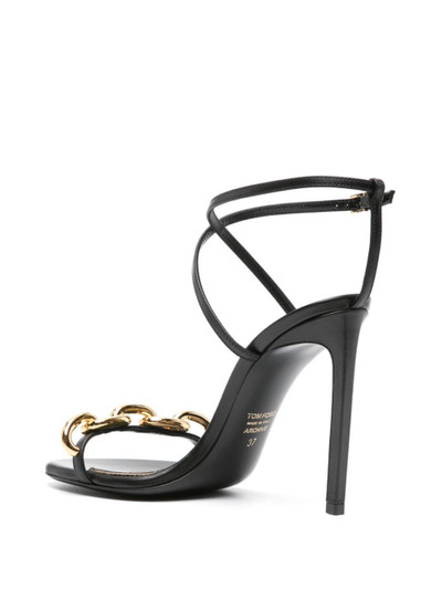 TOM FORD 105mm chain-detail leather sandals outlook