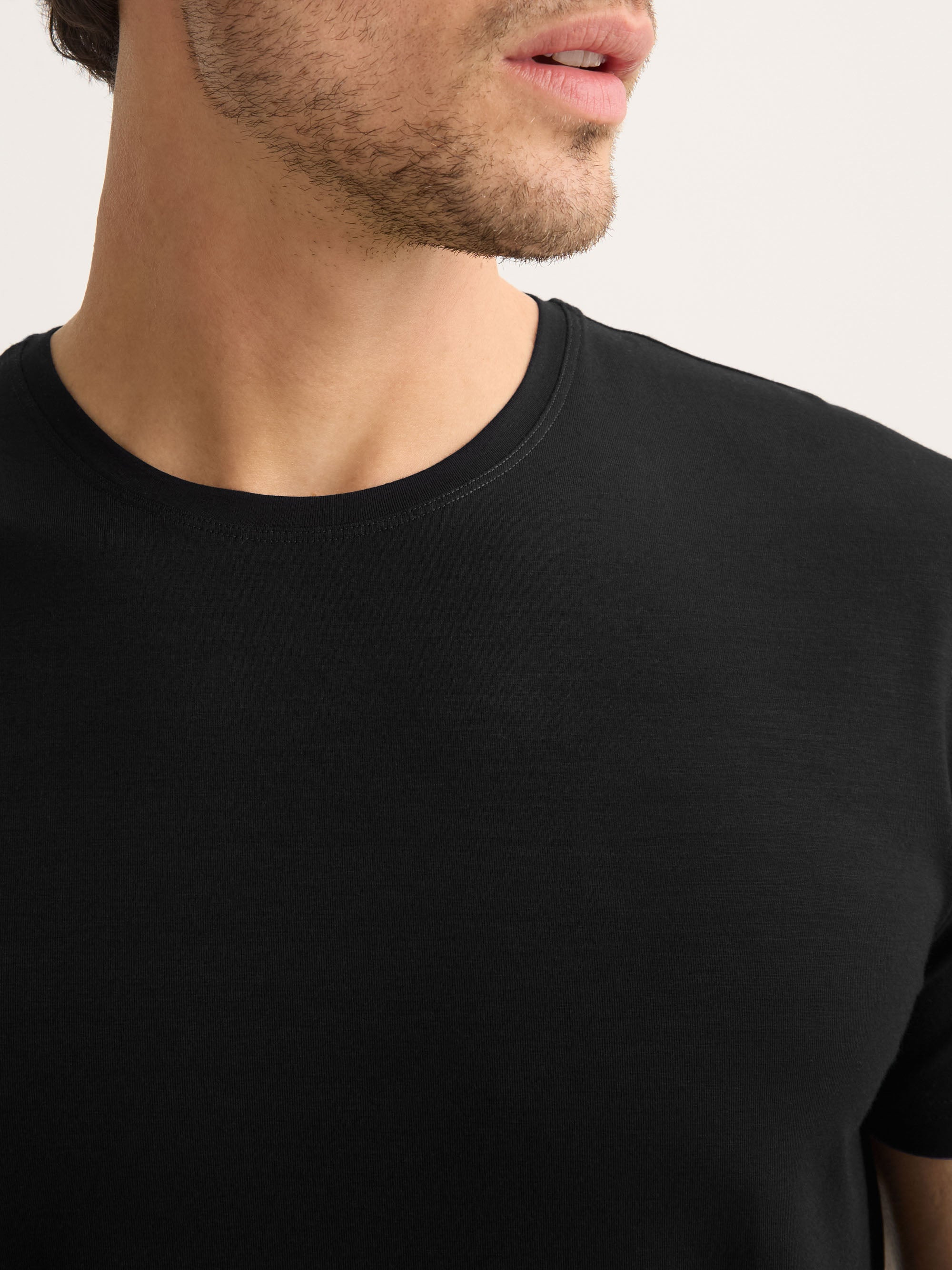 Men's T-Shirt Basel Micro Modal Stretch Black - 5