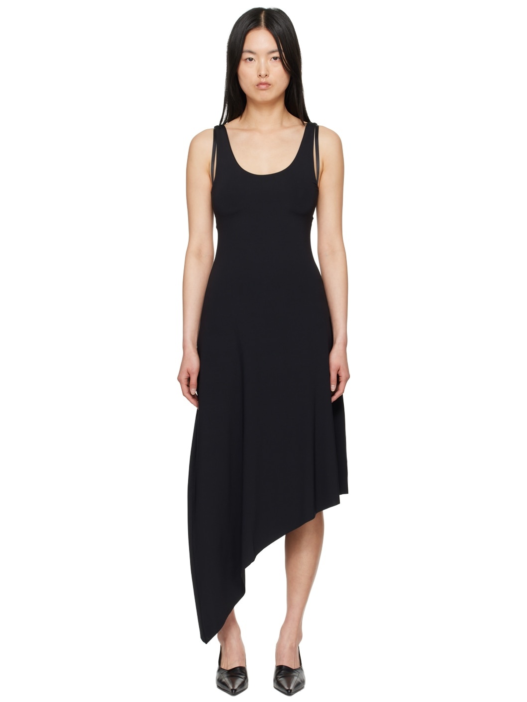 Black Hang Midi Dress - 1