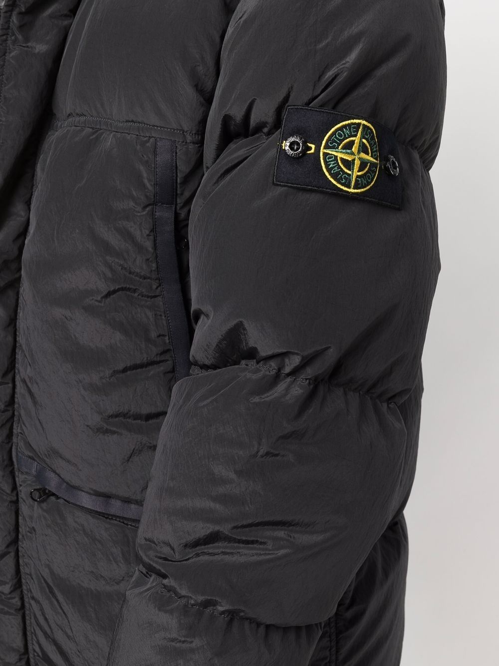 logo patch puffer jacket - 5