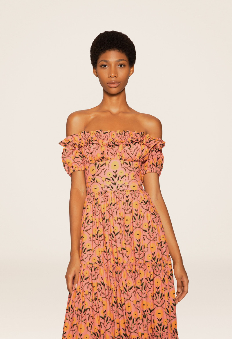 Azucar Mimosa Pink Maxi Dress 6