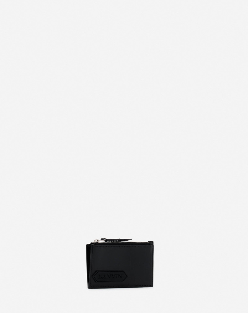 LANVIN SIGNATURE LEATHER CARDHOLDER 3