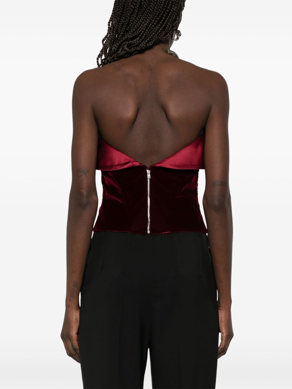 velvet corset top - 4