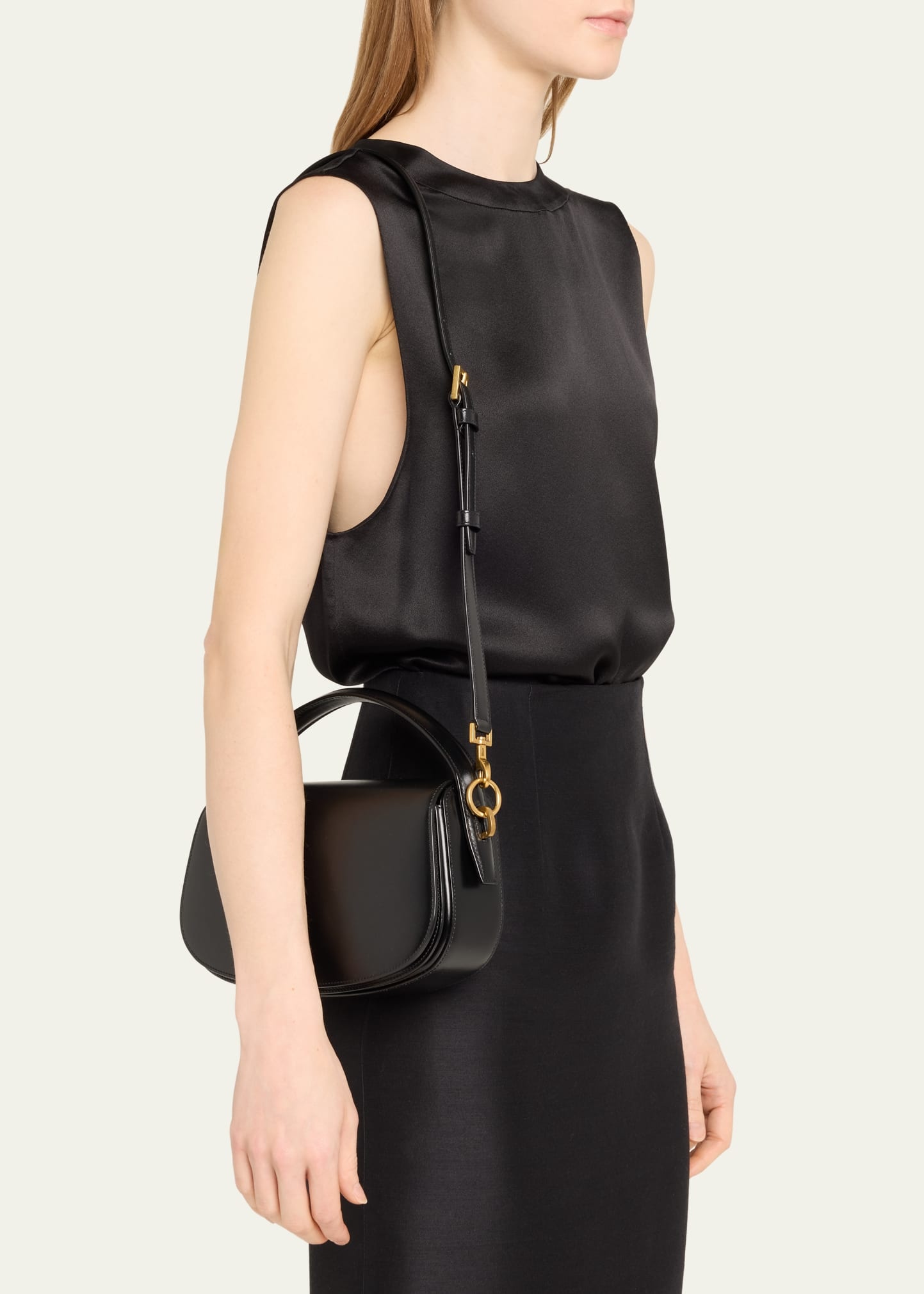 YSL Flap Crossbody Bag in Leather - 2
