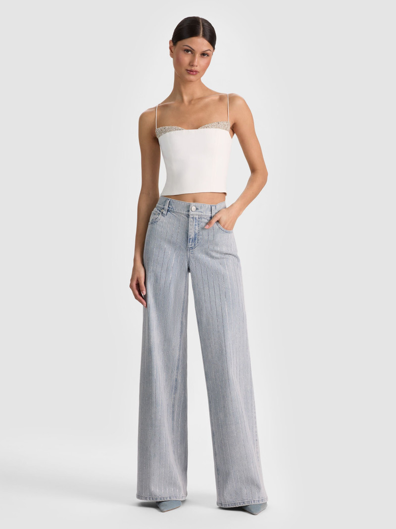 HALLIE EMBELLISHED PEEKABOO TOP 3