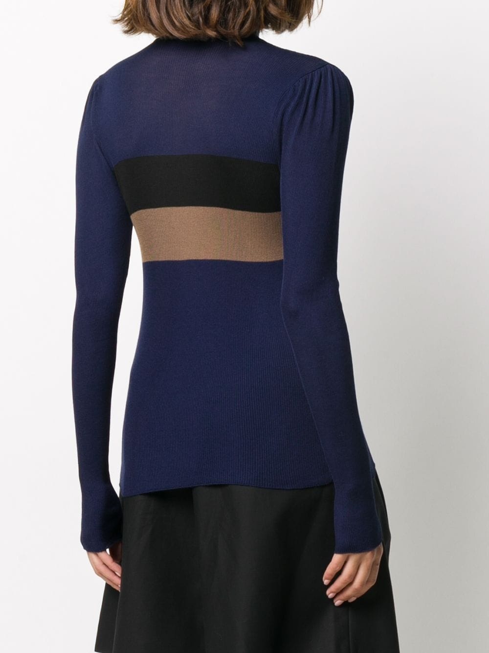 high-neck ribbed jumper - 4