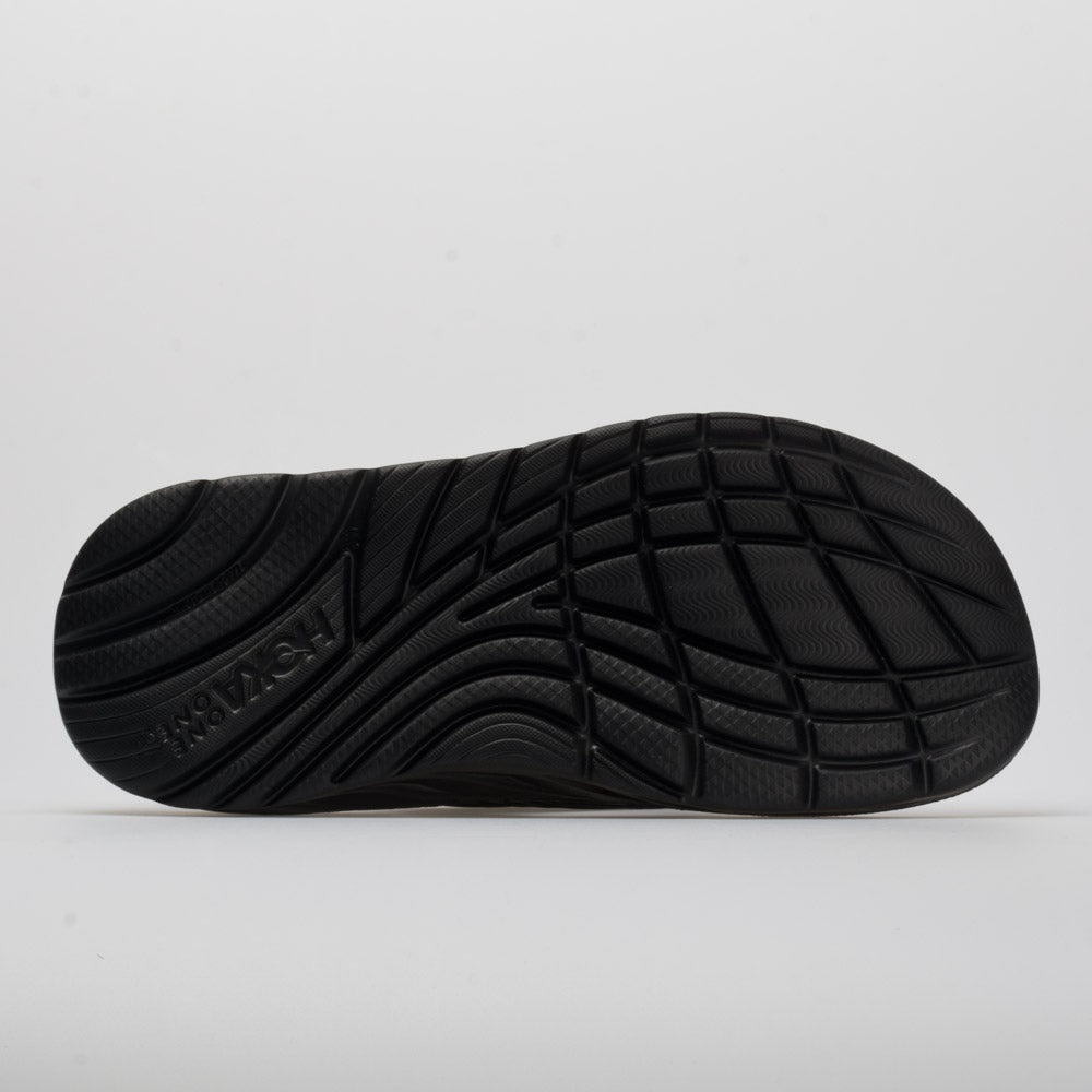 HOKA Ora Recovery Flip Men's Black/Dark Gull Gray - 3