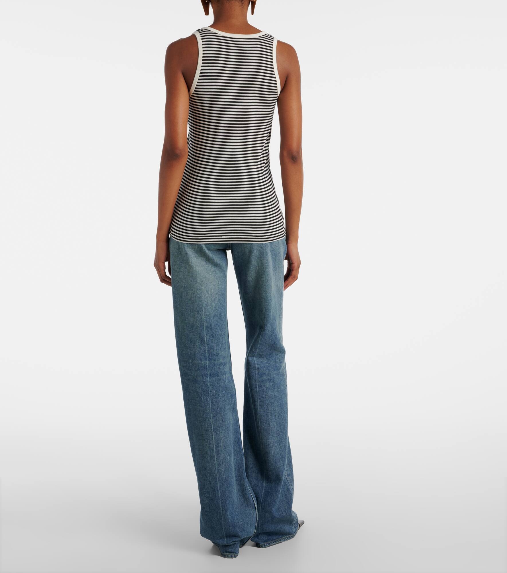 Cassandre cotton jersey tank top - 3