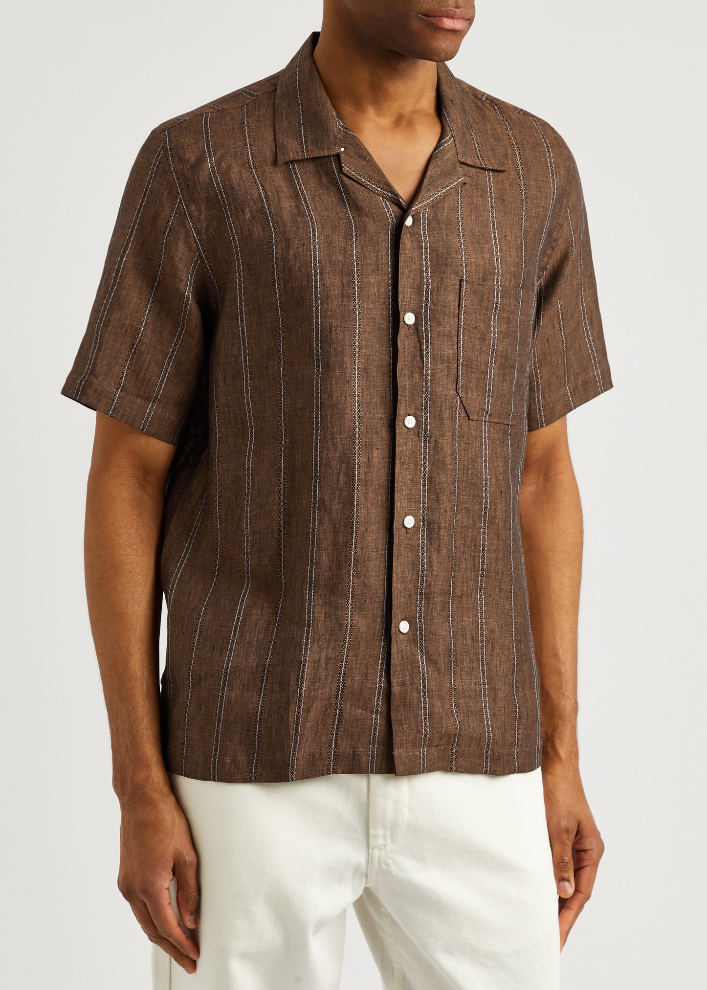Road striped linen shirt - 2
