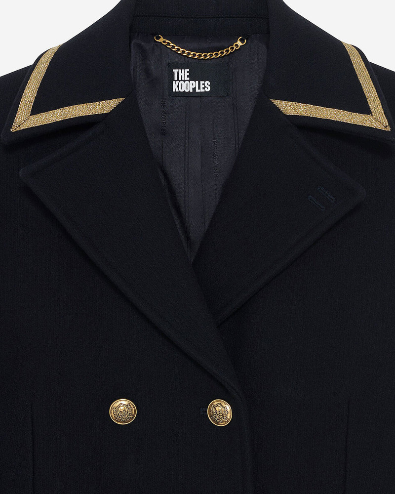 OFFICER'S PEA JACKET IN NAVY WOOL 6
