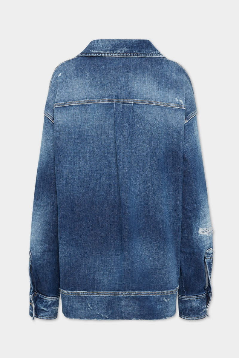 DSQUARED2 MEDIUM PERFECTO WASH RELAXED DENIM SHIRT outlook