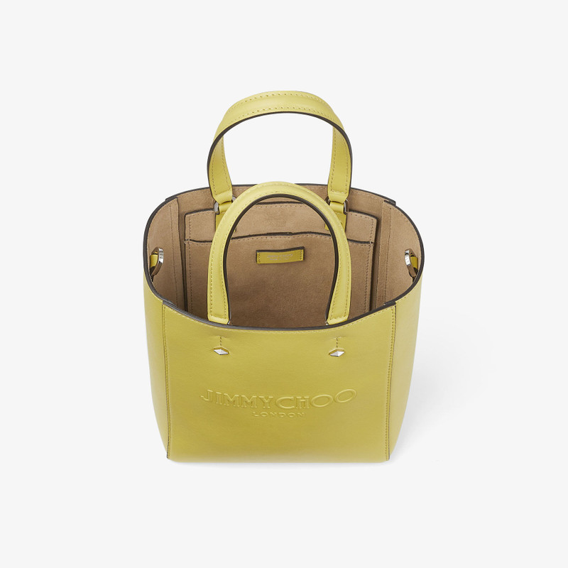 Lenny North-South S
Yellow Embossed Leather Tote Bag 4