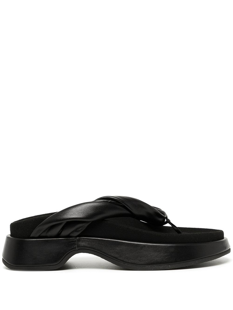 twist-strap platform flip flops 1