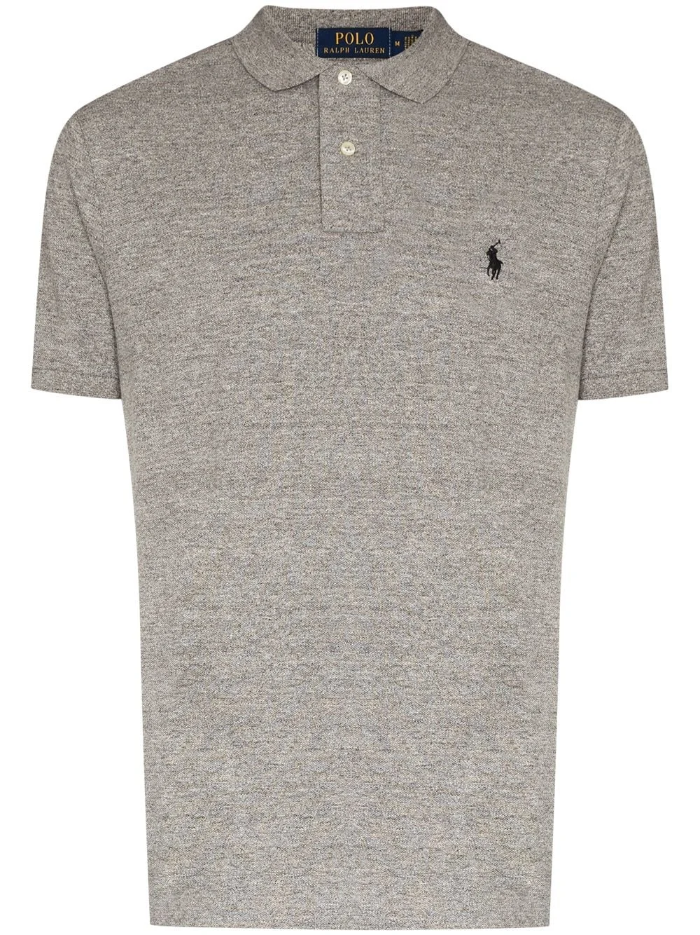 embroidered logo polo shirt - 1