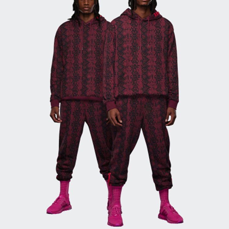 adidas x IVY PARK Crossover Full Print Snake Skin Printing Casual Sports Pants/Trousers/Joggers CHER - 5