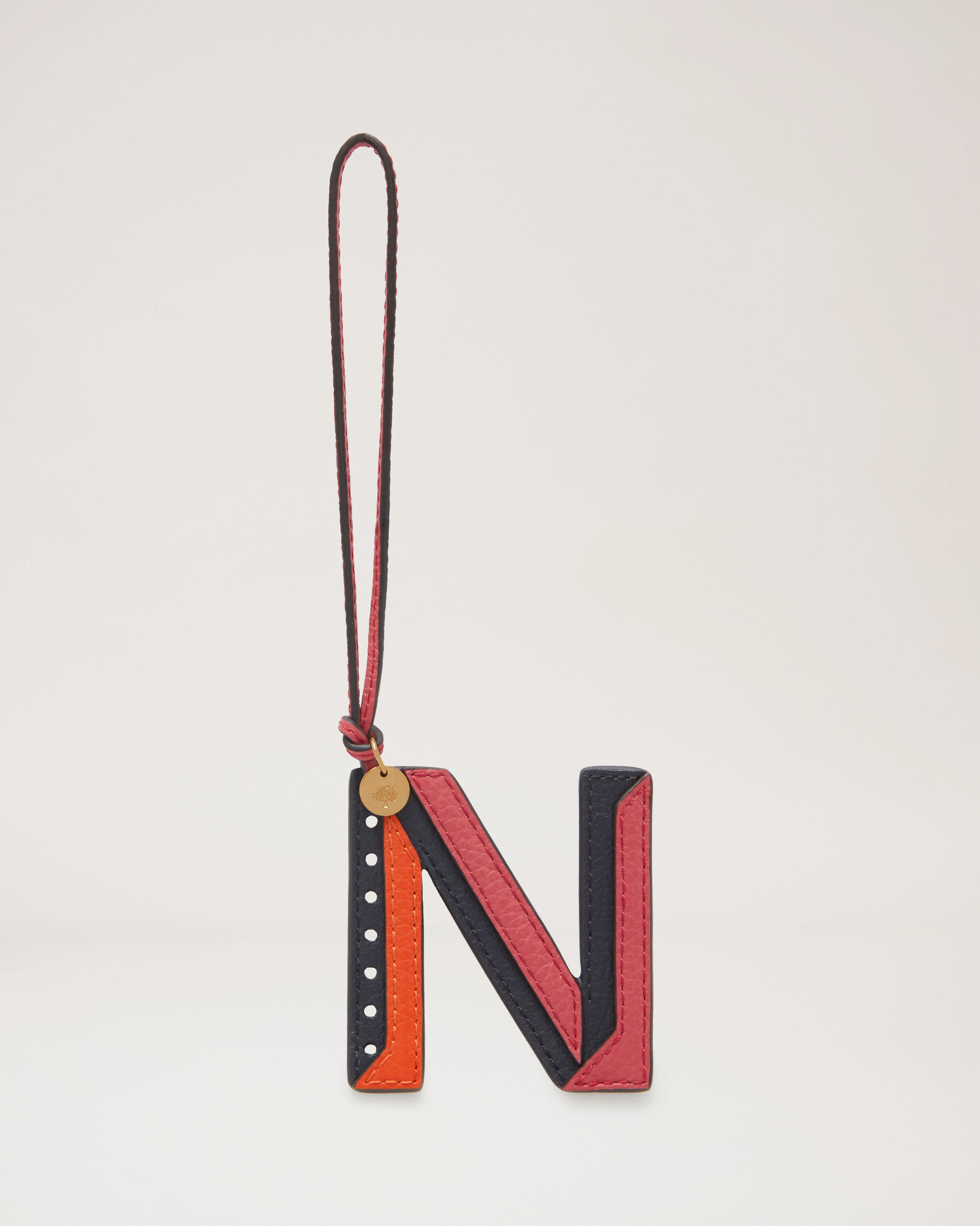 Tri-Colour Leather Keyring - N
Midnight Silky Calf - 1