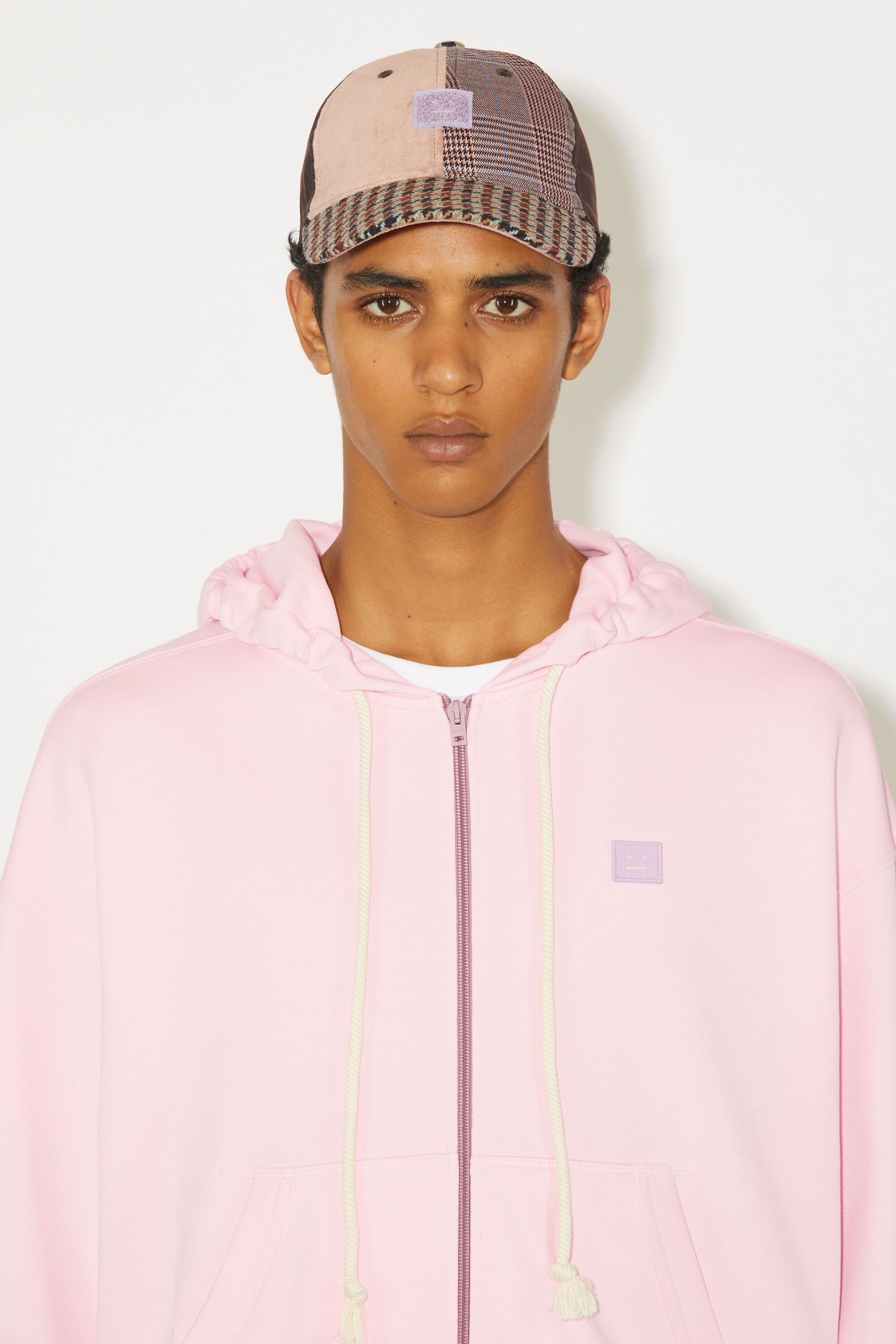Hooded zip sweater - Light pink - 4