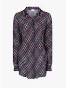 Dries Van Noten Women Calima Plaid Shirt With Metallic Yarns - 1