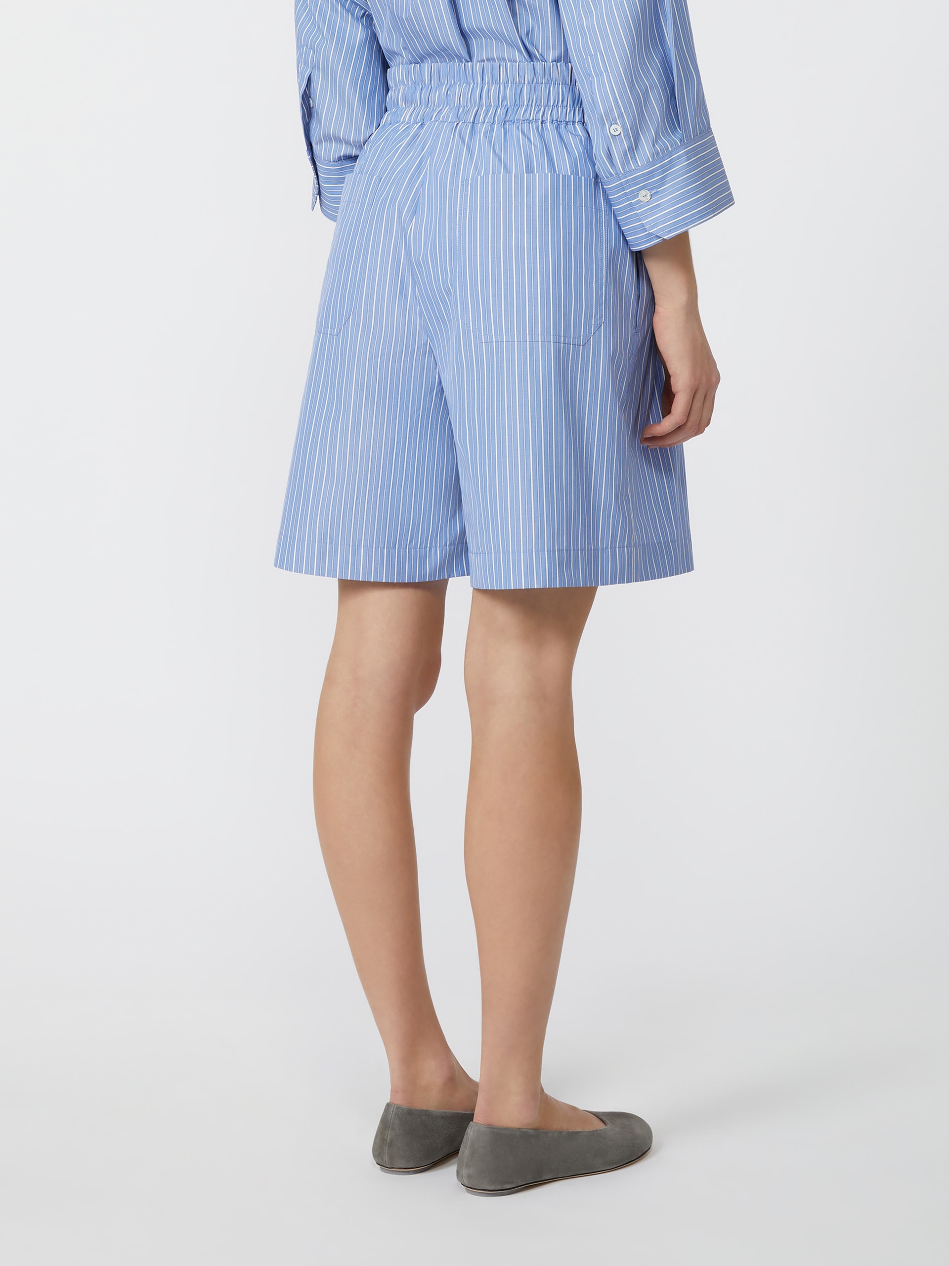 CORINTO Striped poplin Bermuda shorts - 4