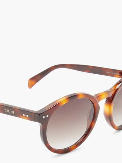 CELINE Round tortoiseshell-acetate sunglasses outlook