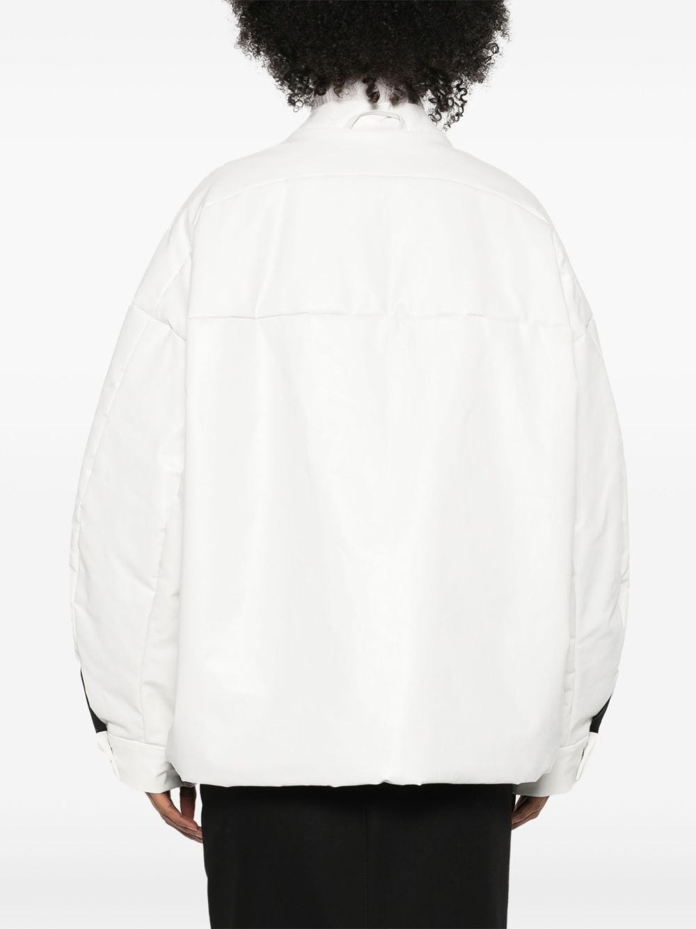 coated padded bomber jacket - 4