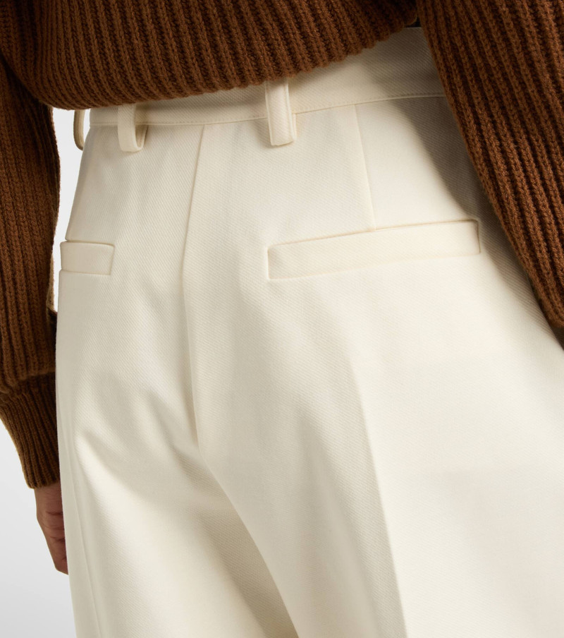 Molo pleated wool and cotton-blend pants 5