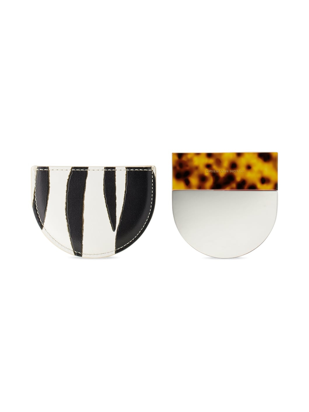 Brown Half-Moon Mirror - 2