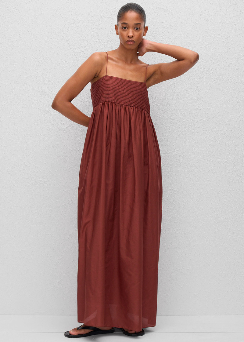 Matteau Empire Pintuck Bodice Dress - Maroc 5