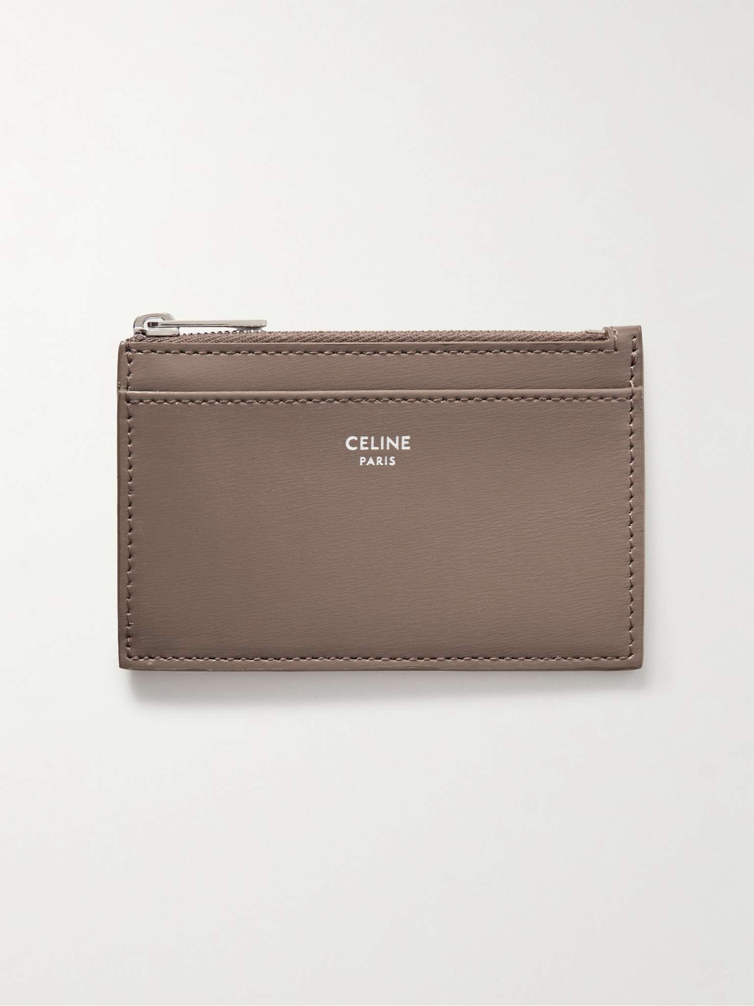 Logo-Print Leather Cardholder - 1