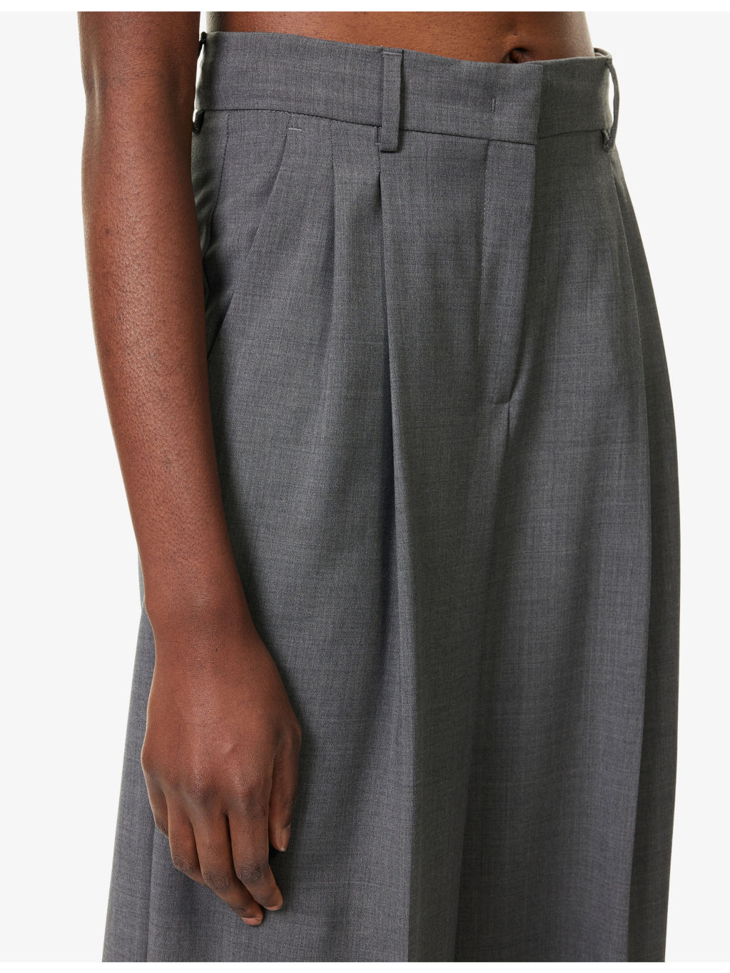 Adelfi Wide-Leg Wool Trousers - 5