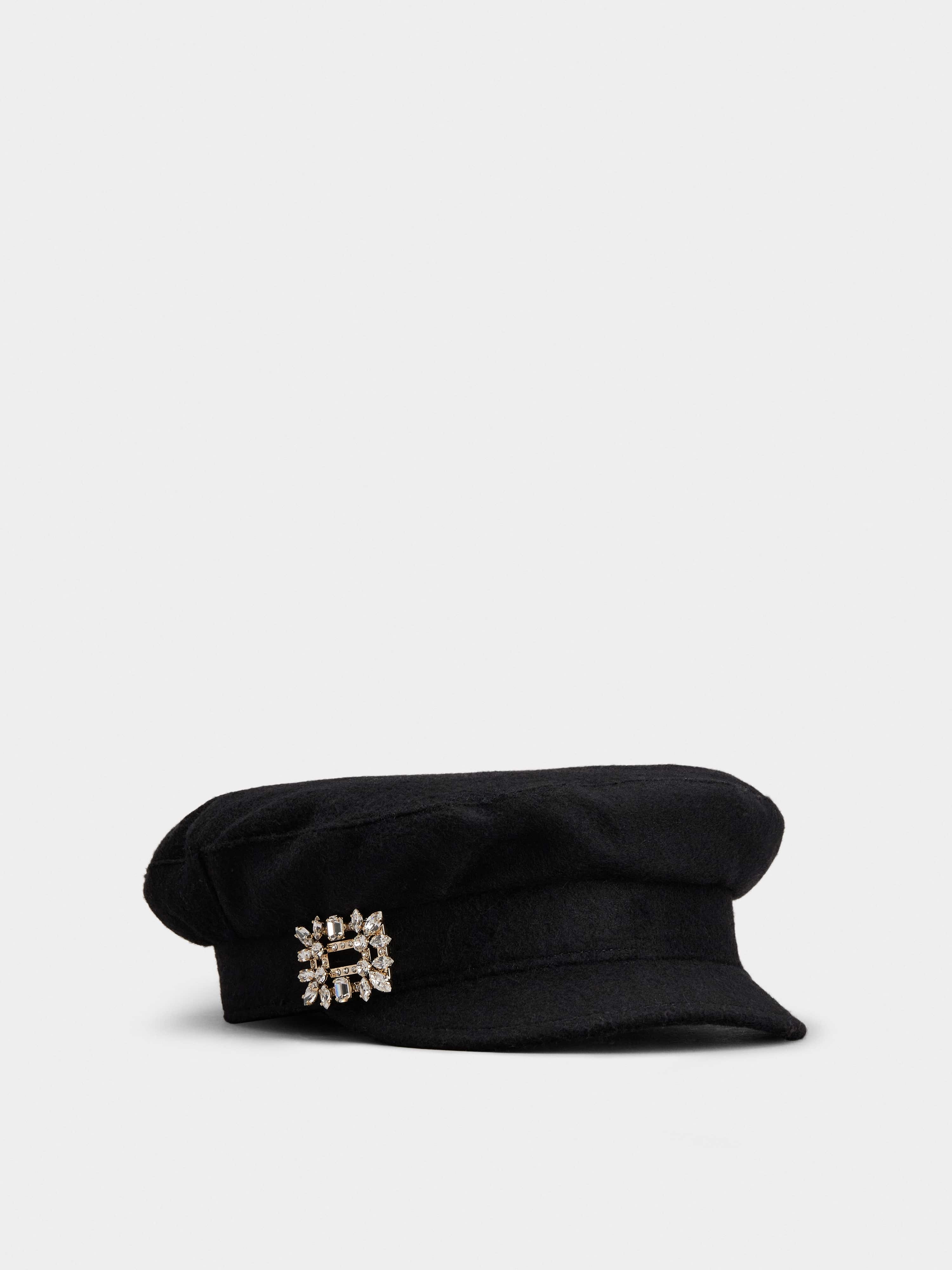 Roger Vivier Broche Vivier Buckle Sailor Cap in Felt