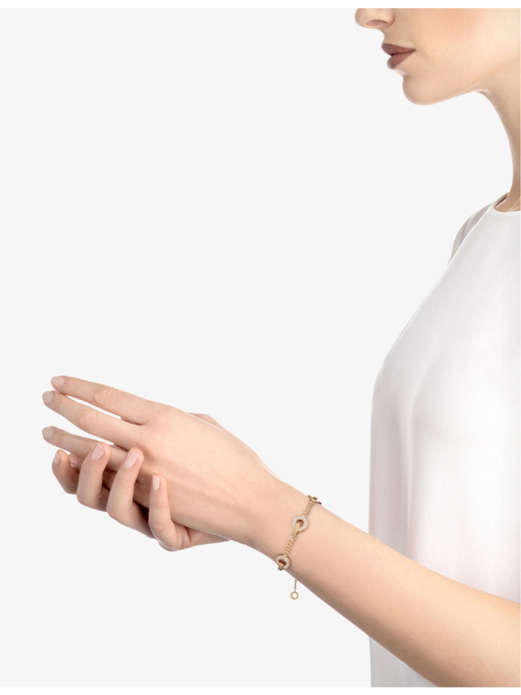 BVLGARI BVLGARI 18ct yellow-gold and mother of pearl bracelet - 3