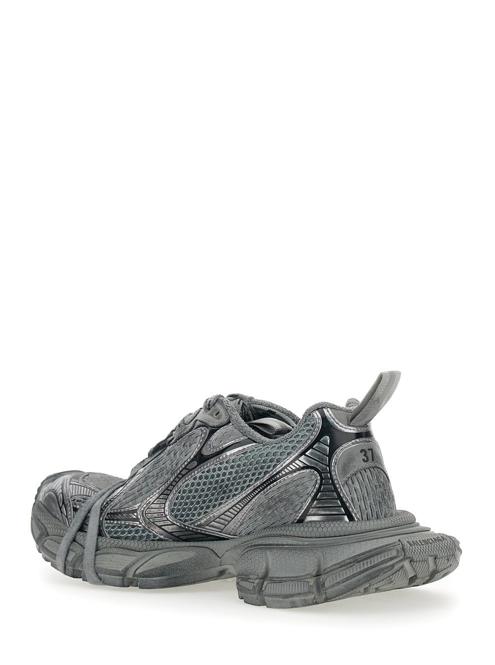 Balenciaga Women '3Xl' Grey Low Top Sneakers With Logo Detail In Tech Fabric Woman - 3