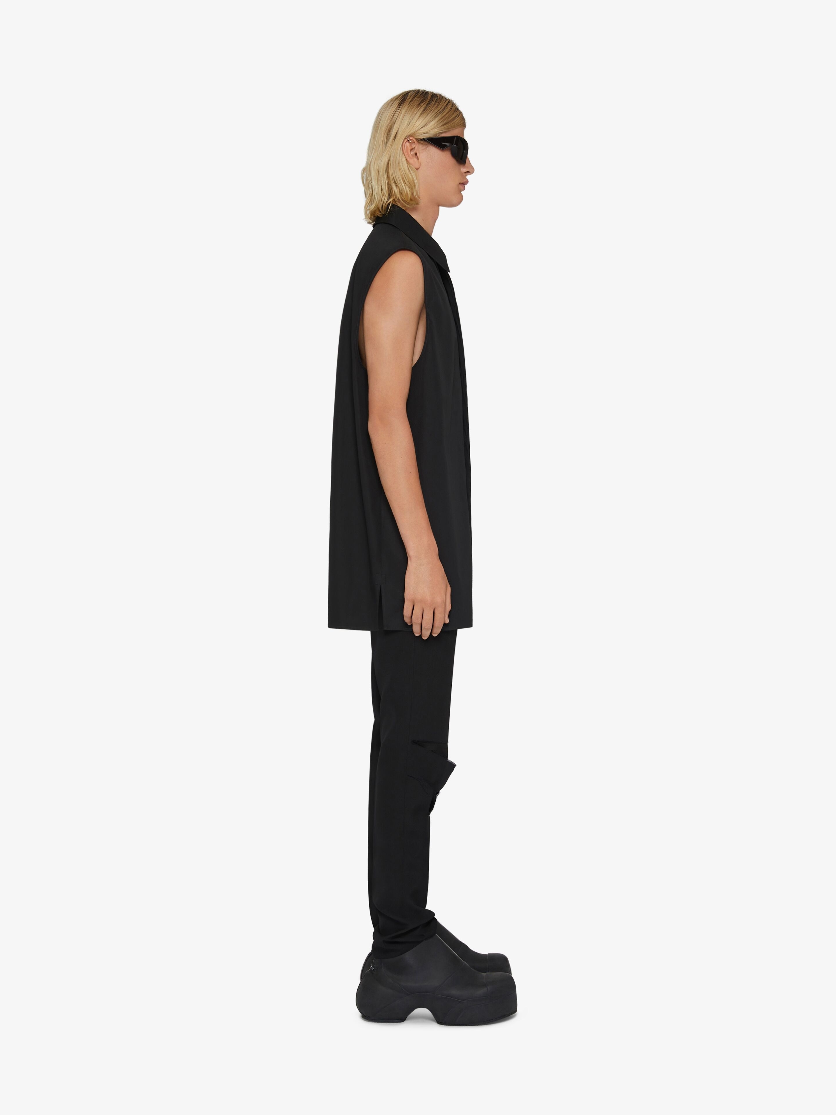 GIVENCHY SLEEVELESS SHIRT IN COTTON - 3
