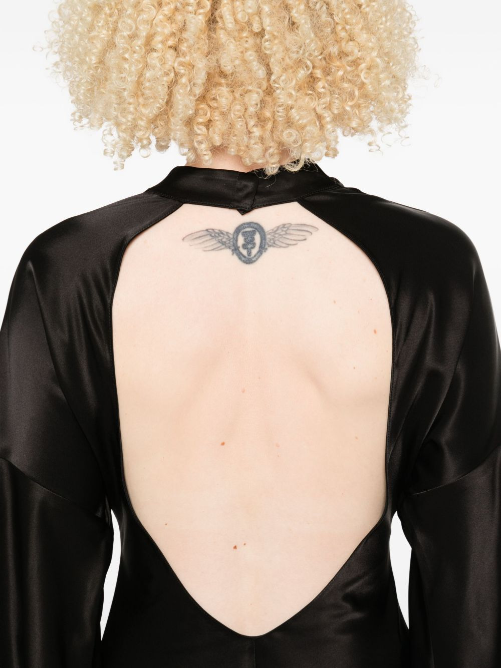 open-back midi dress - 5