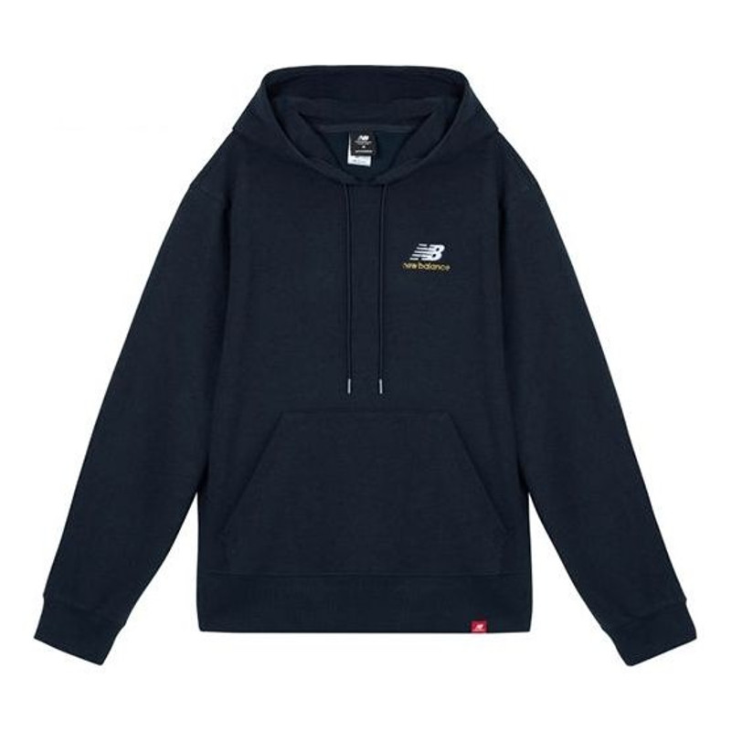 New Balance Embroidered Logo Sports Pullover Navy Blue AMT11550-ECL - 1