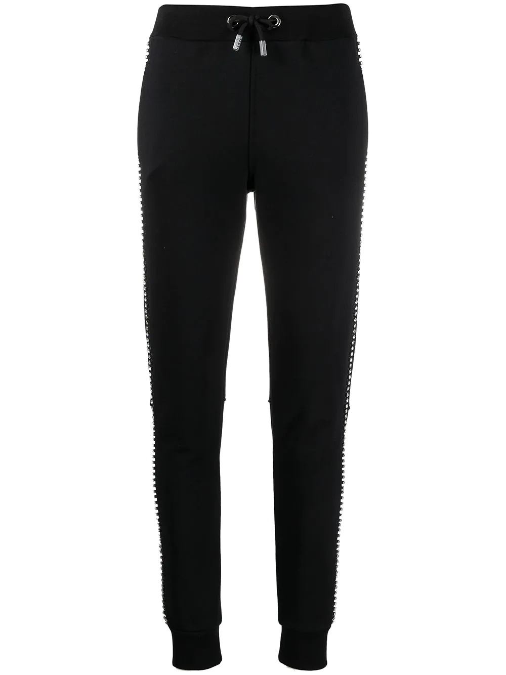 crystal embellished track trousers - 1