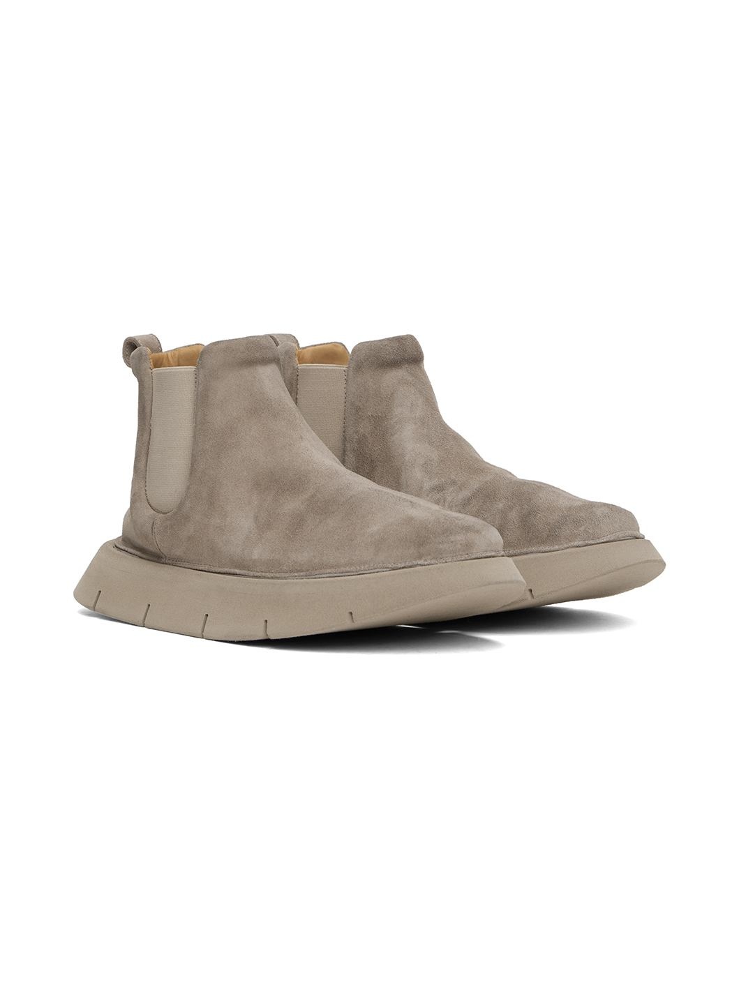 Beige Intagliata Beatle Boots - 4