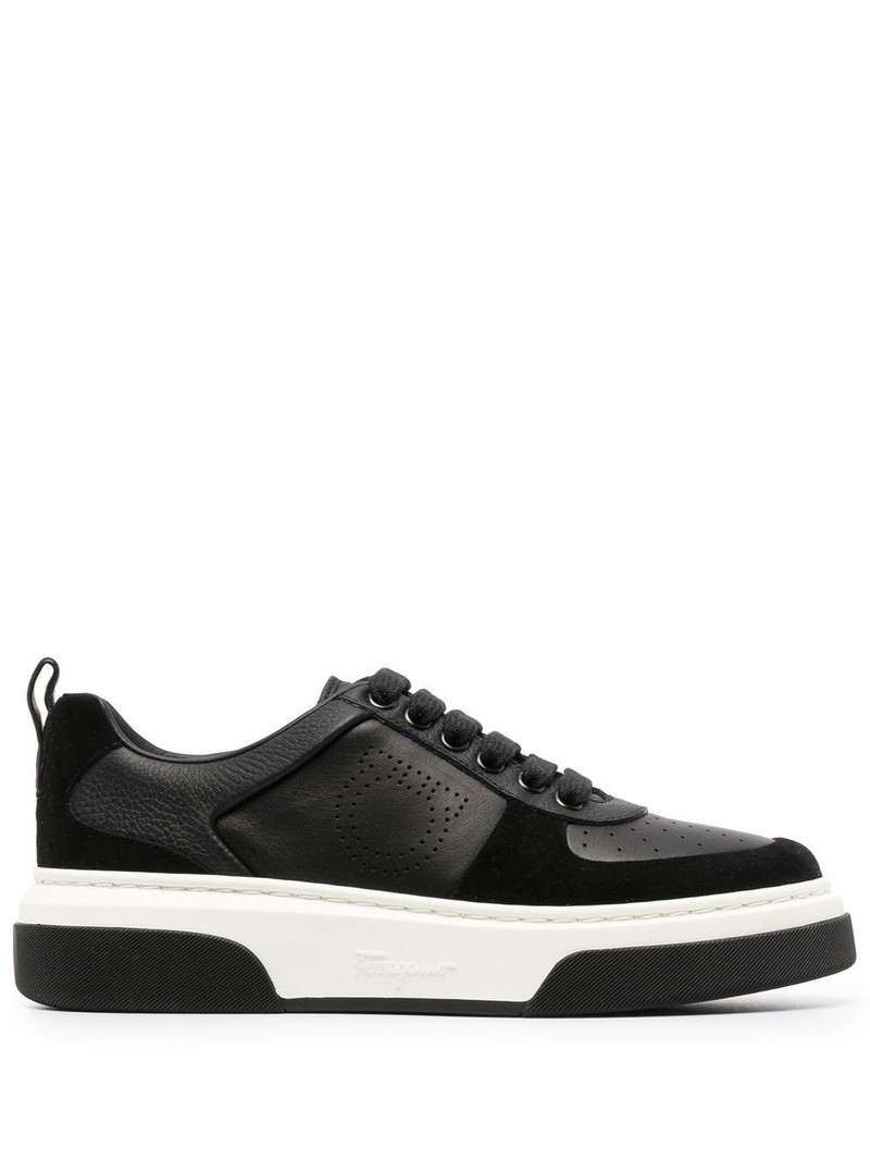 Gancini two-tone sneakers 1