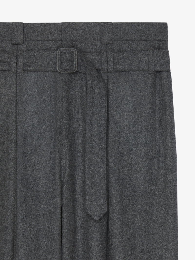 PANTS IN WOOL WITH DOUBLE WAIST DETAIL 5