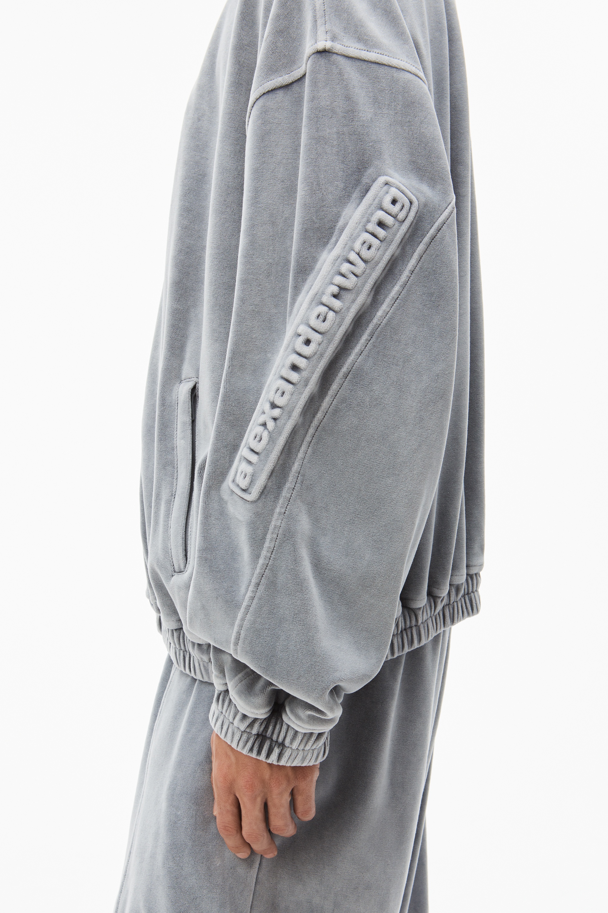 logo-embossed track jacket - 3