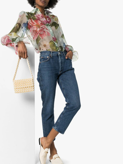 Dolce & Gabbana floral print organza shirt outlook